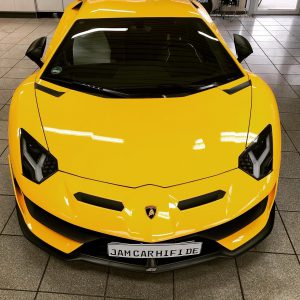 Fertige Arbeiten Lamborghini Aventador Pandora Smart Pro Autoalarm Berlin Nachrüsten